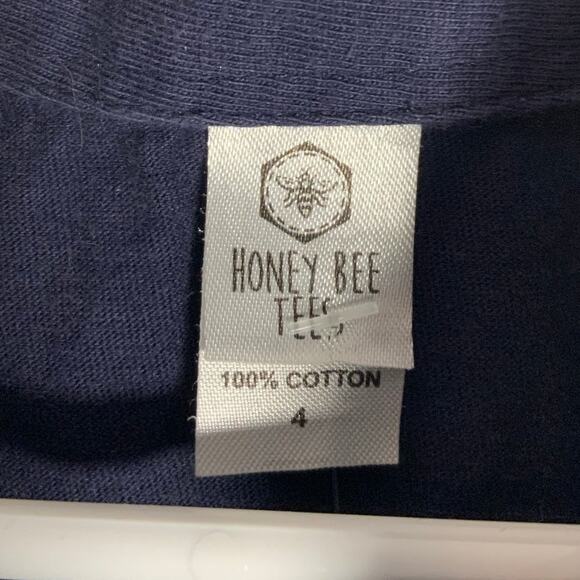 Honey Bee Tees Baseball Polo size 4 - Picture 2 of 3